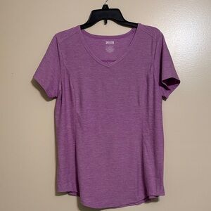Duluth Trading Co Purple Armachillo V-neck Tshirt